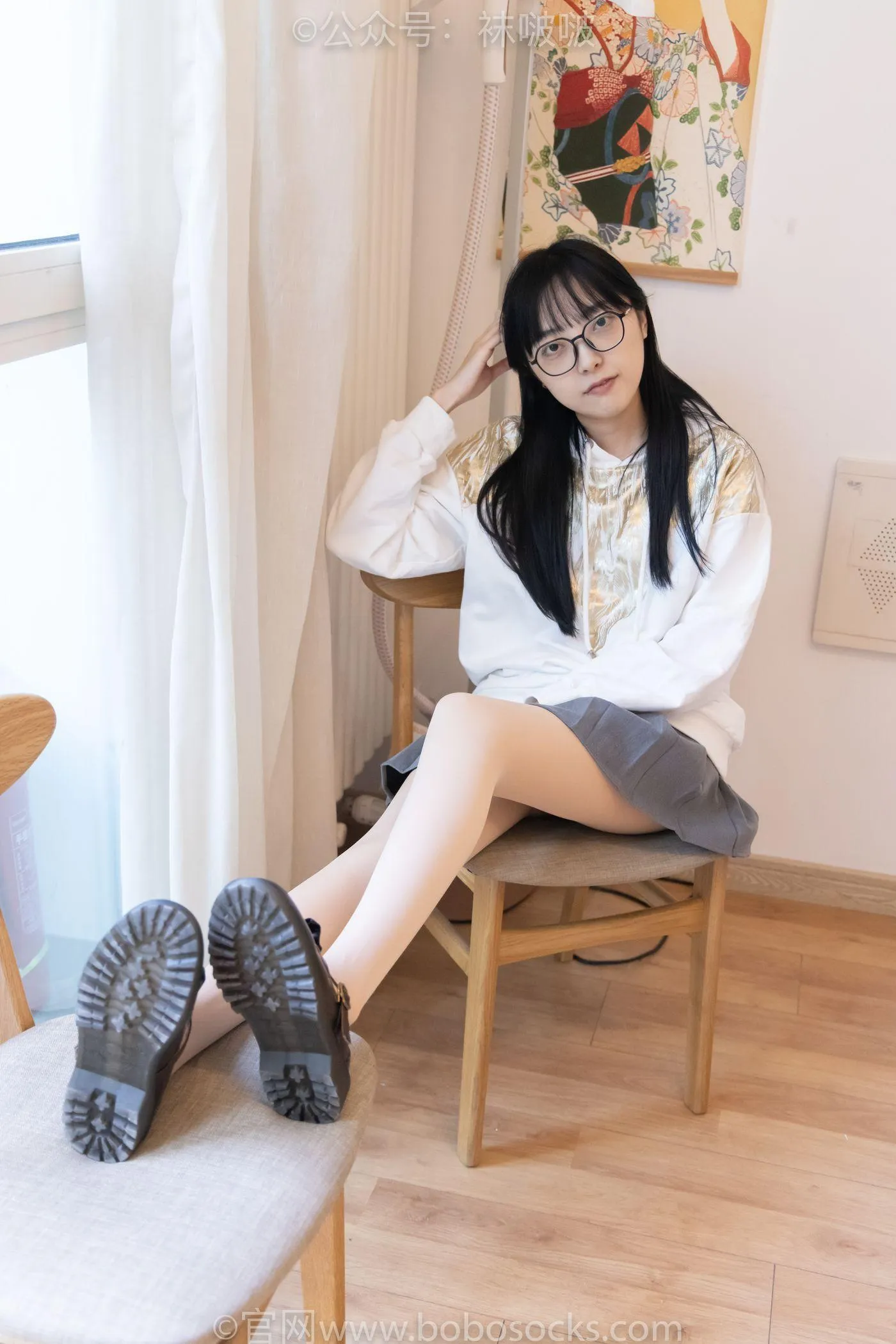 [BoBoSocks袜啵啵]NO.047 稚予-皮鞋、厚肉丝 [131P]插图7